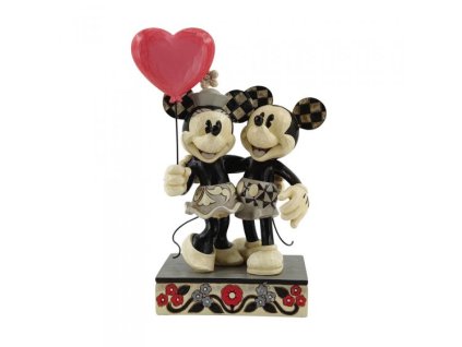 Disney Traditions - Mickey and Minnie with Heart Balloon