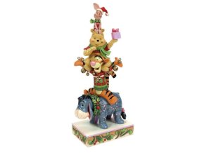 Disney Traditions - Christmas Winnie the Pooh Stacked (Eeyore, Pooh, Tigger & Piglet)
