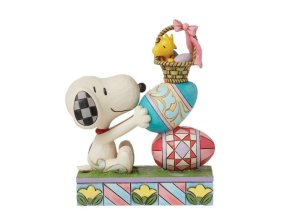 PEANUTS - Eggcellent Tower (Snoopy & Woodstock Stacked Easter Eggs)