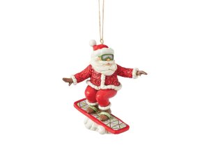 Snowboarding Santa (Ornament)