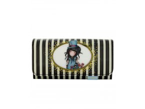 341GJ12 Gorjuss Classic Stripes Long Wallet The Hatter 1 WR