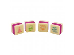 665GJ06 Gorjuss Cityscape Self Inking Stamp Set Rosebud 4 WR