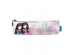 775GJ01 Gorjuss Cityscape Pencil Case Friends Walk Together 1 WR