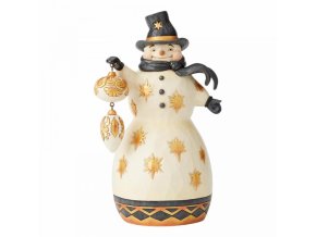 Be Merry, Be Bright (Black & Gold Snowman)