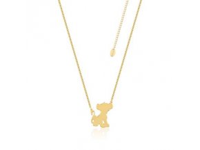 Disney The Lion King Simba Yellow Gold Necklace DLN115 400x