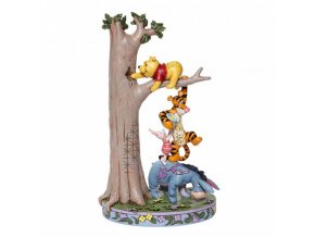 Disney Traditions - Hundred Acre Caper - Tree with Pooh and Friends(Eeyore, Pooh, Tigger & Piglet)
