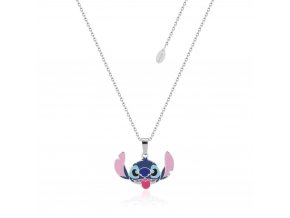 Disney Couture Kingdom Stainless Steel Lilo Stitch Enamel Necklace SPN106