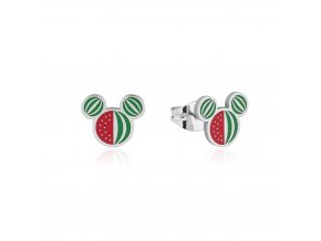 Disney Couture Kingdom Stainless Steel Mickey Mouse Watermelon Stud Earrings SPE128