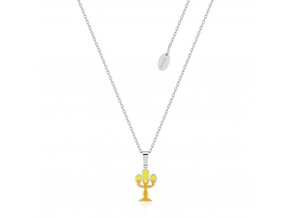 Disney Beauty and the Beast Lumiere Stainless Steel Couture Kingdom Dainty Necklace SPN140