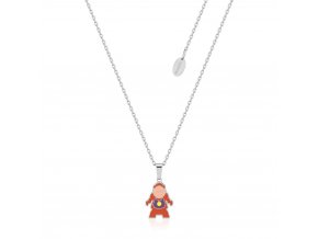 Disney Beauty and the Beast Cogsworth Stainless Steel Couture Kingdom Dainty Necklace SPN144