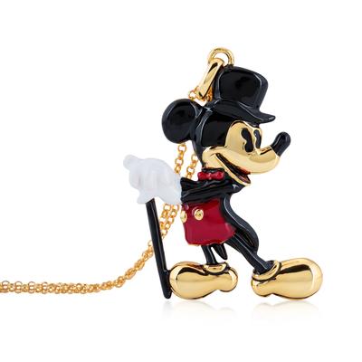 Disney - Náhrdelník - Mickey Mouse (Showman) Barva: Žluté zlato (Yellow Gold)