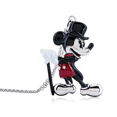 Disney - Náhrdelník - Mickey Mouse (Showman) Barva: Bílé zlato (White Gold)