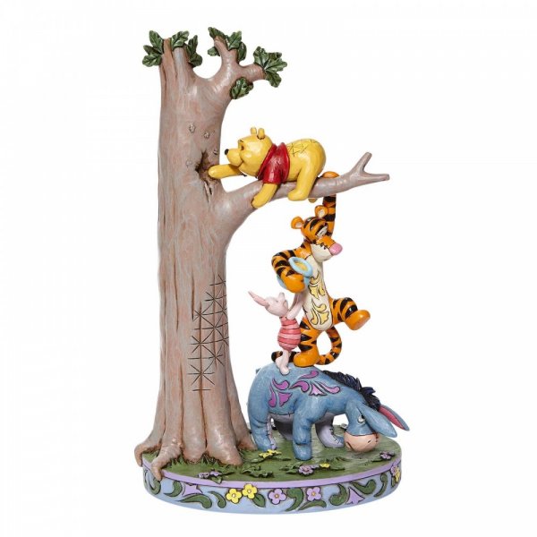 Disney Traditions - Hundred Acre Caper - Tree with Pooh and Friends(Eeyore, Pooh, Tigger & Piglet)