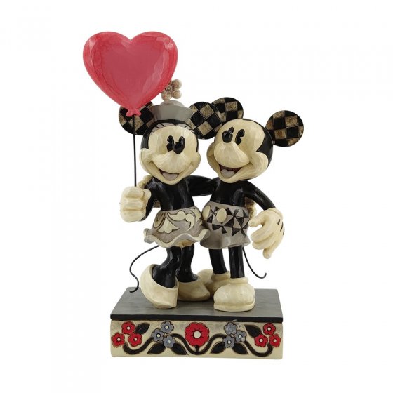 Disney Traditions - Mickey and Minnie with Heart Balloon