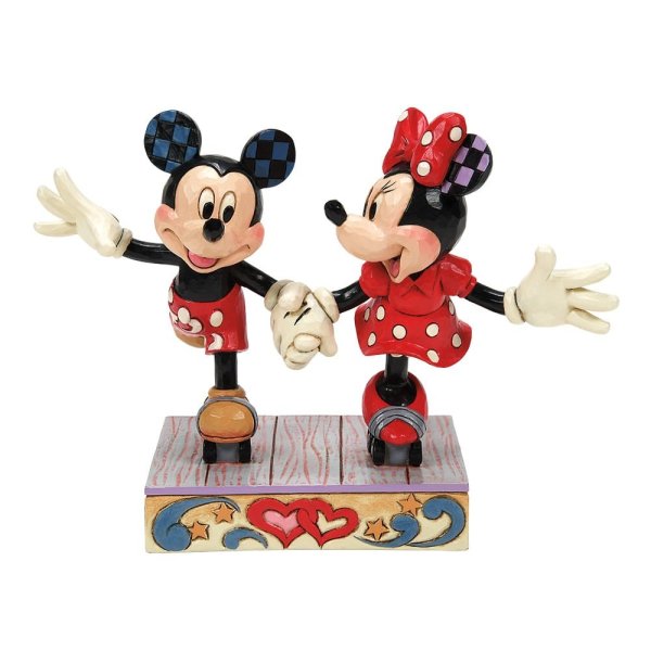 Disney Traditions - Mickey & Minnie Mouse Rollar Skating