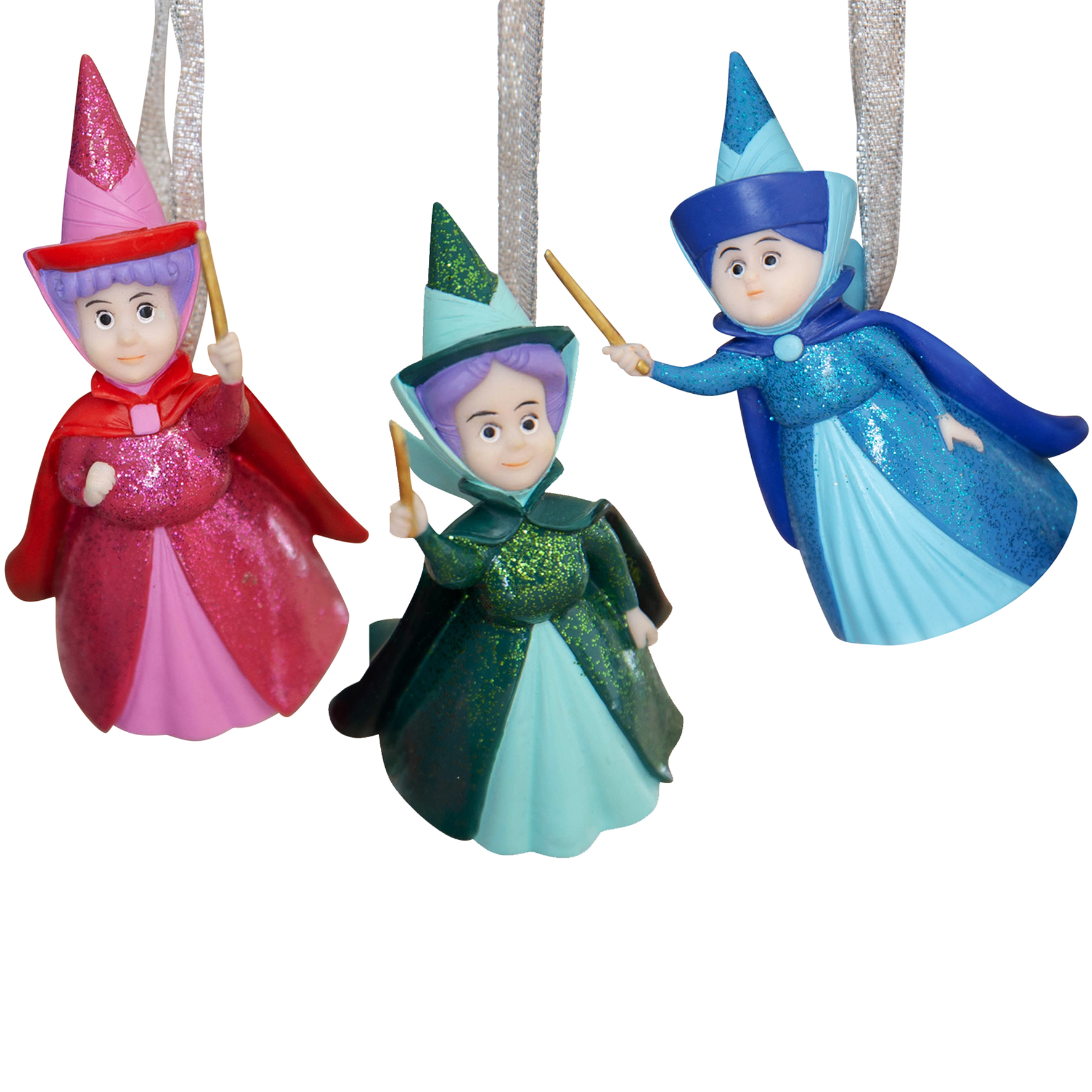 Disney - Set 3 Ozdob - Three fairies (Fauna, Flora, Merryweather)