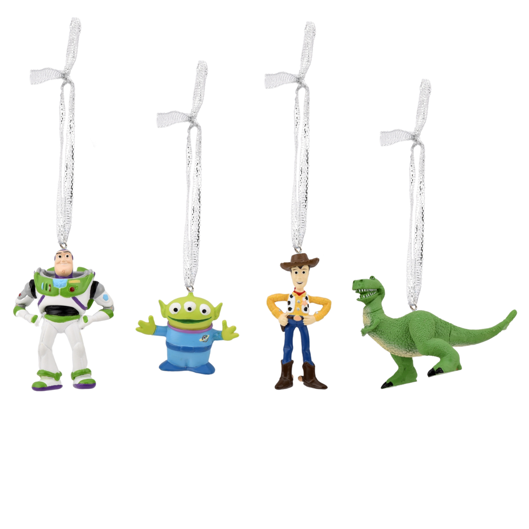Disney - Set 4 Ozdob - Toy Story (Buzz Lightyear, Alien, Woodie, and Rex)