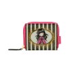 462GJ06 Gorjuss Classic Stripes Mini Zip Wallet Ladybird 1 WR