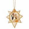 Black and Gold Nativity Star (Ornament)