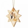 Black and Gold Nativity Star (Ornament)