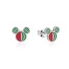 Disney Couture Kingdom Stainless Steel Mickey Mouse Watermelon Stud Earrings SPE128