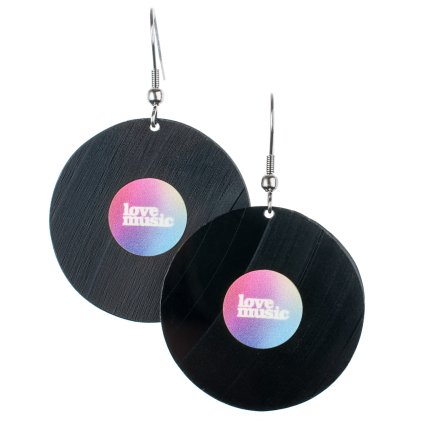 visaci nausnice vinyl duhova