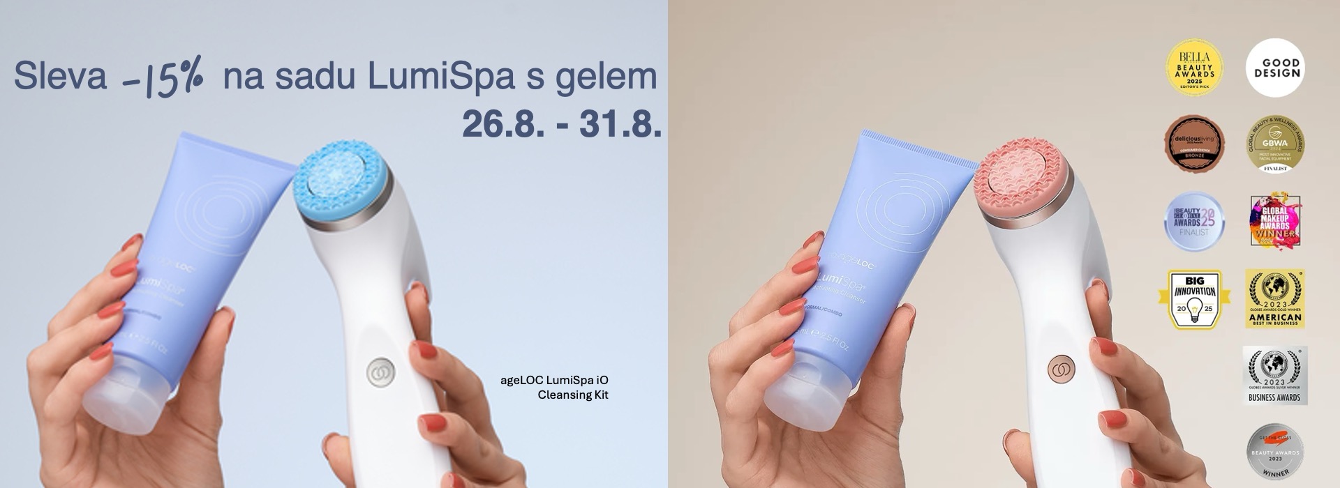 Sleva -15 na sadu LumiSpa iO s gelem