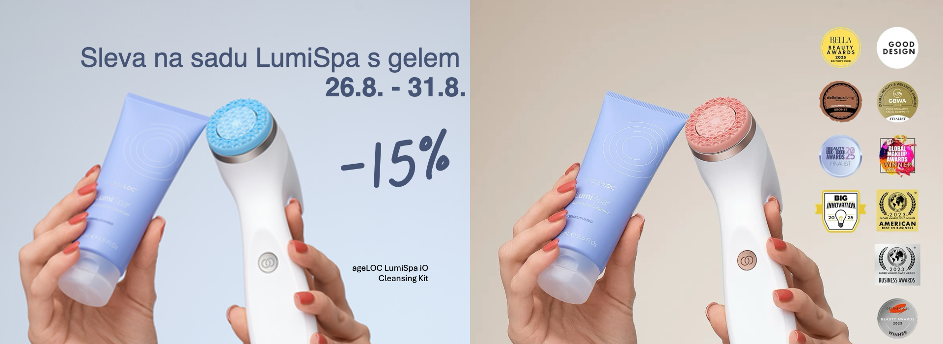 Sleva -15 na sadu LumiSpa iO s gelem