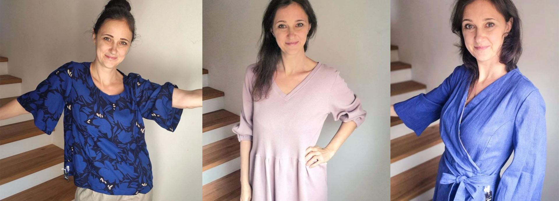 Alča Fousková v ručně šitém dámském oblečení Lovera