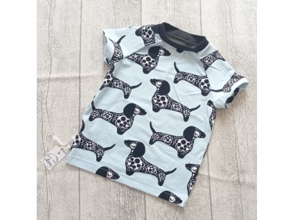 Tričko jezevčíci modré