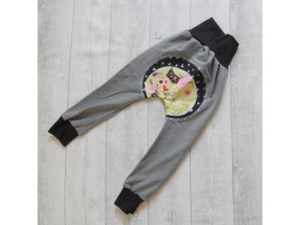 Dětské tepláky zadečky Kočičí