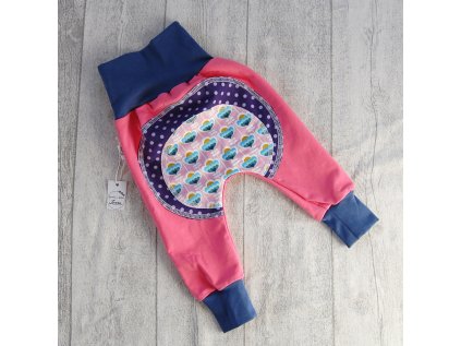 Dětské tepláky zadečky Růžové