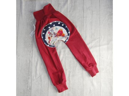 Dětské tepláky zadečky Ptáčci 98/104