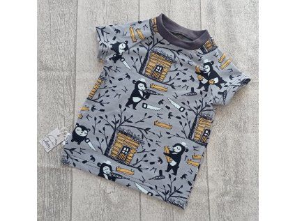 Dětské tričko kutil šedé (Velikost dámské 74/80)