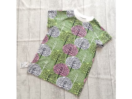 Dámské tričko zelené stromy