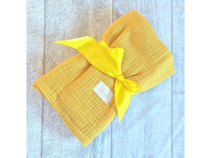 Dětská letní deka žlutá