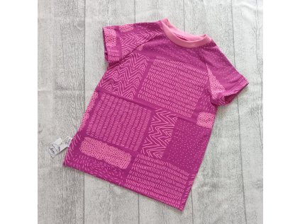 Dámské tričko růžové znaky