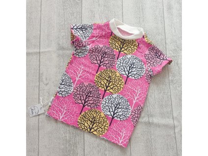 Tričko stromy růžové