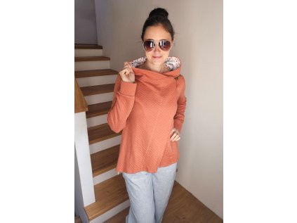 Kabátek Borůvka prošev terakota