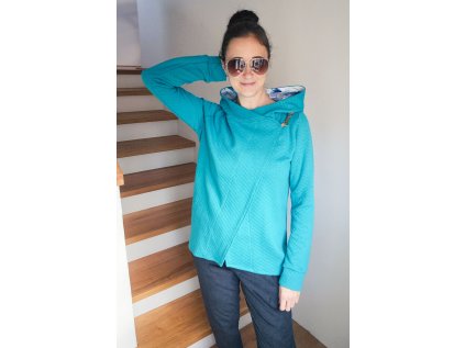 Kabátek Borůvka prošev tyrkys