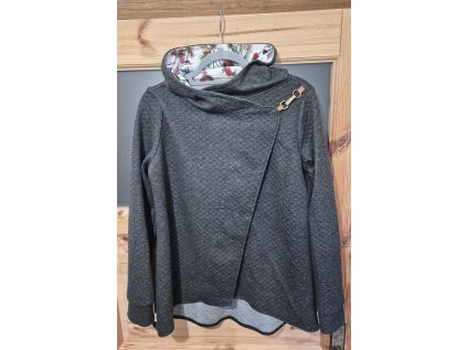 Kabátek Borůvka prošev šedý melír