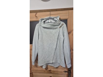 Kabátek Borůvka prošev mint melír
