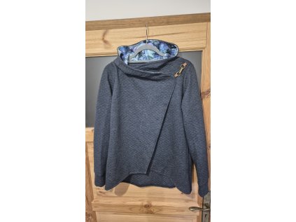 Kabátek Borůvka prošev modrý melír