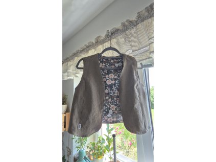 Dámská vesta Plicník béžová