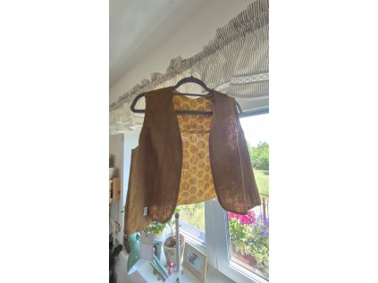 Dámská vesta Plicník skořicová