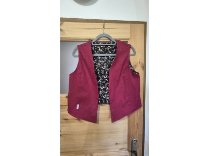 Dámská vesta Plicník vínovorůžová