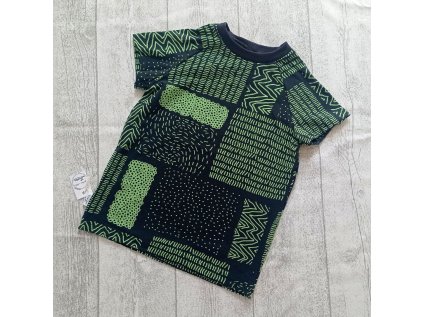 Dětské tričko černé tvary