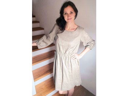 Dámské šaty Heřmánek lněné