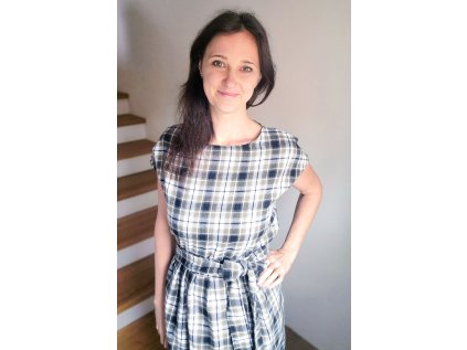 Šaty Sedmikráska flanelové zelené