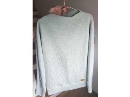 Mikina Hluchavka prošev mint melír